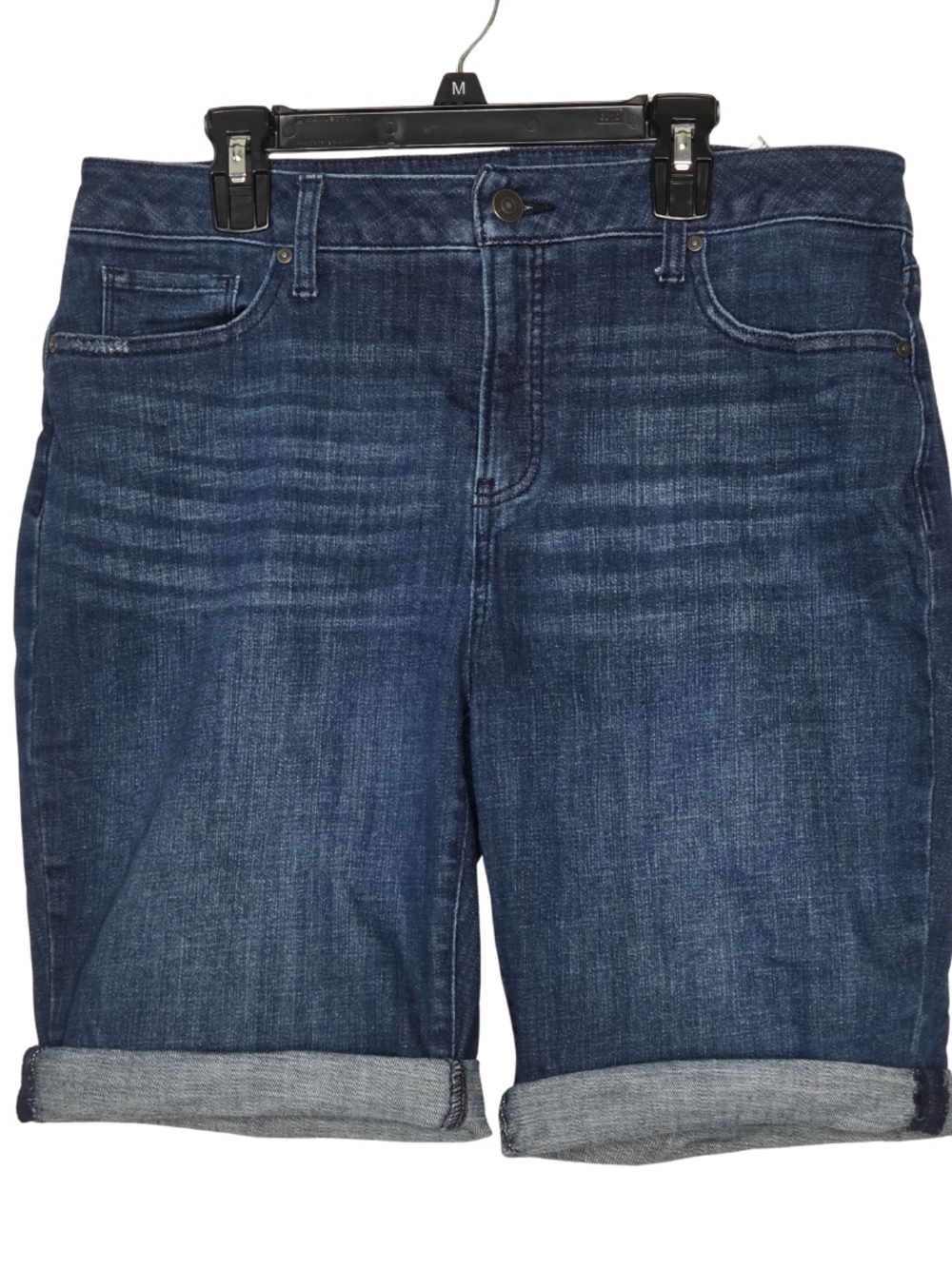 Levi's Dark Blue Rolled-Hem Denim Shorts